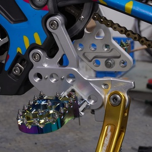 Điện Dirt Bike chỗ để chân OEM nhôm CNC footpeg xe máy chân chốt - Product Image 3
