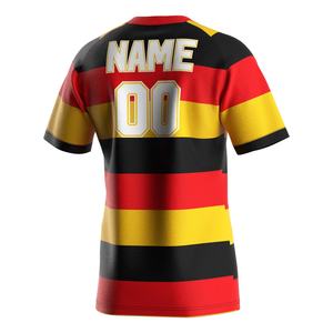 Camiseta Deportiva de Alta Calidad para Hombre, Cuello en V, Corte Atlético, Secado Rápido, Camiseta de Manga Corta para Hombre, Camiseta de Rugby de Manga Larga - Product Image 4