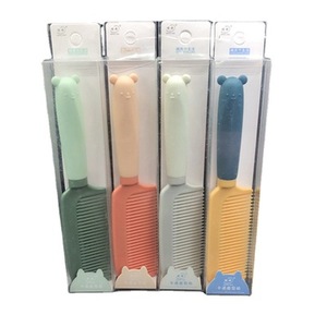 Cartoon plastic comb Korean adult college student comb will carry young girl hair comb female