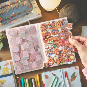 20pcs/<b>pack</b> Sweet House Limited Creative Self-adhesive PET <b>Stickers</b> for Holiday Decoration Die Cutting Kids <b>Sticker</b> Book - Product Image 2