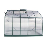 Serre en aluminium pour loisirs certifiée avec revêtement en poudre 8x10 avec polycarbonate