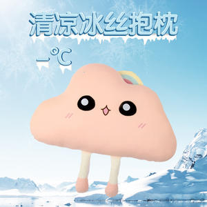 Coussin rafraîchissant en soie glacée en forme d'étoile, coussin nuage, peluche, couleurs blanc, rose, jaune, rembourrage en coton PP, lavage à la main, origine Zhejiang - Product Image 5