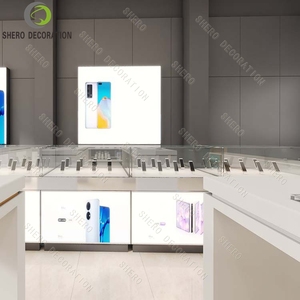 Vitrine de présentation de téléphones portables pour magasin de réparation de téléphones mobiles, table de présentation en verre pour téléphones portables - Product Image 3