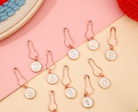 10 pièces/sac, boutons en alliage de couleur 0-9 sans boutonnière, accessoires de tricot pour pulls