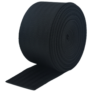 Yüksek kaliteli ince pürüzsüz parlak şerit bant 2 "yatak için siyah beyaz Polyester dokuma - Product Image 5