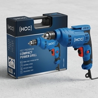 Ensemble de perceuse électrique industrielle DIY REEEKE, couleur personnalisable OEM, moteur à balais à vitesse variable, diamètre de perçage 20 mm, 400 W