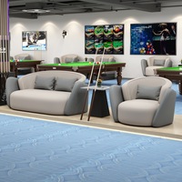 Meubles de salle de billard de style italien, luxe léger, chaises de visionnage, stands spécifiques aux tournois, sièges de canapé, tables sur pieds