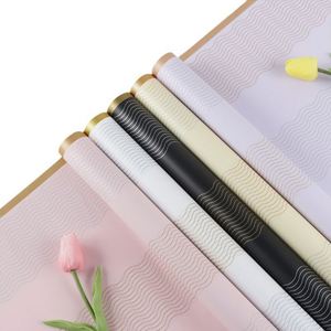 Neon <b>Paper</b> Wavy Line <b>Pattern</b> Flower Wrapping Artistic Flower Packaging Waterproof Wrapping <b>Paper</b> - Product Image 3