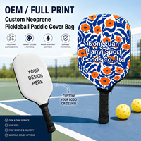 Sac de raquette de pickleball en néoprène OEM avec logo personnalisé et bandoulière pour fournisseur de cadeaux sportifs et fabricant d'articles sur mesure