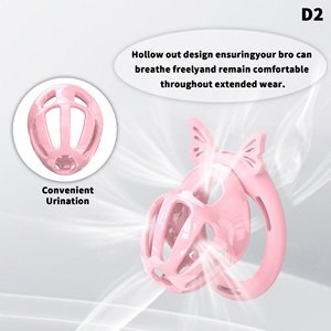 Nouvelle Cage de Chasteté 2026 Légère en Résine, Dispositif de Chasteté Masculin, Équipement de Bondage pour Hommes avec 4 Anneaux, Jouet Adulte - Product Image 5