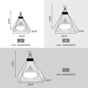 PiCi Paw Portable <span class=keywords><strong>Dog</strong></span> Puppy Play <span class=keywords><strong>House</strong></span> Cat Bed Tipi Cortina de encaje blanco Tiendas de campaña para mascotas Casas con cojín grueso - Product Image 6