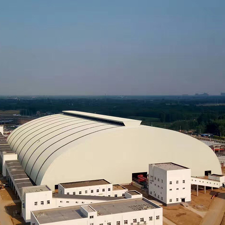 Structure En Acier sur mesure Dôme Cône Auvent Construction De Toiture à Ossature Spatiale Charbon Couverture