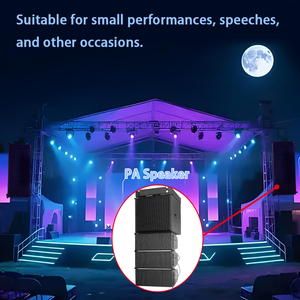 Caja de Altavoz de Metal de 15 Pulgadas con 2x6.5 Pulgadas de Plástico y Madera, Amplificador Profesional de 1000w para Sistemas de Sonido Público en Escenarios y Exteriores - Product Image 4