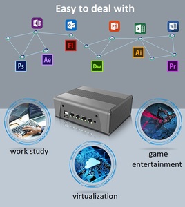 Best Seller e Mini PC R5 5500U 4x I226-V NVMe SATA 3x4K dispositivo Firewall Desktop Router morbido 2.5G NAS Mini Computer <span class=keywords><strong>Server</strong></span> - Product Image 2
