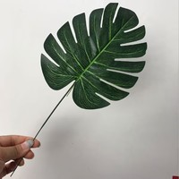 Tanaman Monstera Buatan Daun Palem Hijau Ramah Lingkungan Paket Multi-buah untuk Dekorasi Pengaturan Meja Pernikahan Rumah Grosir