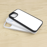 Coque de téléphone vierge pour sublimation en stock pour iPhone 16 15 17 18 Series, en TPU PC 2D, pour transfert thermique DIY