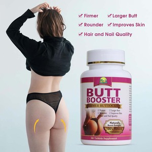 Comprimés Butt Booster 60 Pilules, Complément Naturel à Base de Plantes pour l'Augmentation et le Raffermissement des <span class=keywords><strong>Fesses</strong></span> pour Femmes, pour des <span class=keywords><strong>Fesses</strong></span> Plus Volumineuses et un Effet Liftant - Product Image 1