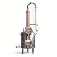 Distillateur d'huiles essentielles en acier inoxydable 120L, machine d'extraction d'hydrolat pour lavande et rose