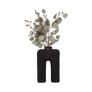 Vaso ad arco scultoreo, moderno vaso in ceramica per fiori, decorazione da tavolo per soggiorno, camera da letto, ufficio - Product Image 2
