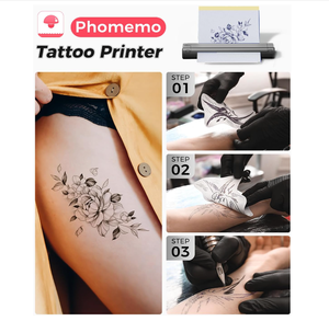 Impresora <span class=keywords><strong>de</strong></span> Plantillas para <span class=keywords><strong>Tatuajes</strong></span> Phomemo M08F, Máquina <span class=keywords><strong>de</strong></span> <span class=keywords><strong>Tatuajes</strong></span> Térmica con 10 Hojas <span class=keywords><strong>de</strong></span> Papel <span class=keywords><strong>de</strong></span> Transferencia para Tatuar - Product Image 6