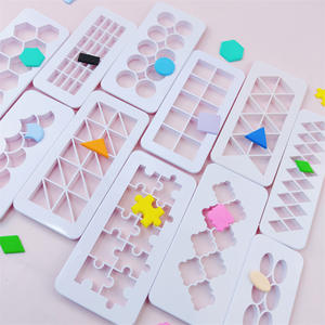 ชุดตัดขนมฟองดองท์รูปทรงเรขาคณิต 3 ชิ้น แบบตัดได้หลายรูปทรง ตัดลายเกล็ดปลา สำหรับตกแต่งขอบเค้ก - Product Image 3