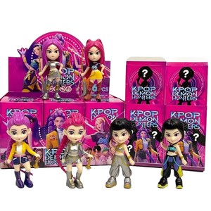 Nuovo Set di 6 Statuette PVC Kpop <span class=keywords><strong>Demon</strong></span> Hunters, Giocattoli DIY, Ornamenti, Blind Box, Divertenti Bambole per Bambini - Product Image 1