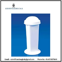 Pot en polypropylène médical (conception européenne) avec couvercle hermétique pour usage en laboratoire, 75 mm x 25 mm, marque CISCO, modèle CISCO-1433, adapté à l'exportation