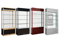 Vitrines d'exposition en verre LED personnalisées avec cadre en aluminium - Construction sonore de haute qualité, facile à nettoyer, personnalisable