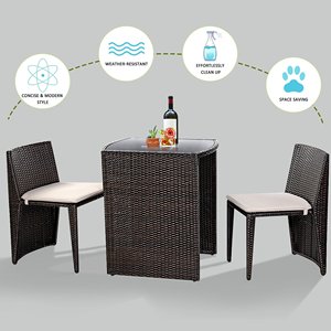 Meubles de jardin d'extérieur, design Unique, moderne, imperméable, <span class=keywords><strong>patio</strong></span>, rotin, table basse, chaises, ensembles de jardin - Product Image 4