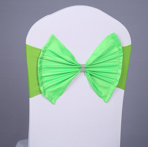 Eco-Friendly New Wedding <b>Cover</b> With Bow Elastic Hotel Decoration for <b>Chair</b> <b>Back</b> Flower Environmentally Friendly - Product Image 4