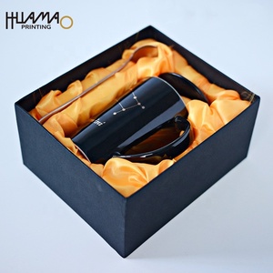 Huamao Printing Luxury Rigid Paper <b>Box</b> with Satin Insert for Fragile Ceramic Mug&Spoon Gift Packaging Custom Logo Packaging <b>Box</b> - Product Image 3