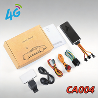 CA004 Traceur GPS 4G pour véhicule avec surveillance vocale, mode veille, coupure d'huile à distance, bouton SOS, étanche, kit GPS automobile mondial
