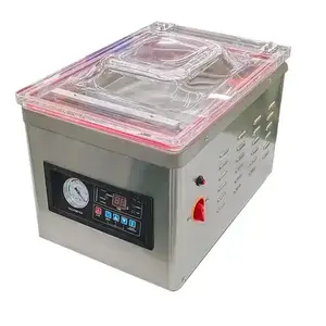 HVC-260T/1A Hualian Automática Elétrica Alimentos Carne Calor Embalagem Cozinha Câmara Única Máquina De Vácuo Seladora De Saco De Nylon