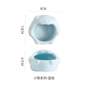 Grosir Asbak Keramik Beruang Kartun Besar Unik dan Menarik Merk Jiale 50pcs MOQ - Desain Kreatif untuk Rumah, Restoran, Hotel - Product Image 3