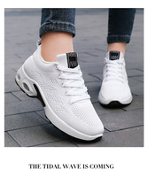 Nouveaux loisirs coussin d'air course respirant semelle souple chaussures de sport pour femmes chaussures personnalisées