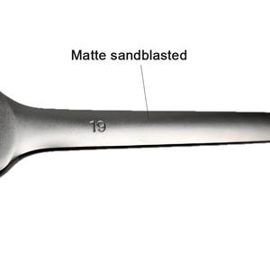 Clé à cliquet à double usage à 72 dents, à embout ouvert, avec tête fixe sablée pour une utilisation facile - Product Image 2