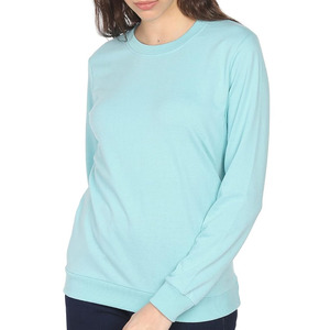 Nouveau design OEM, sweat-shirt en coton 100% uni, broderie personnalisée du logo, style streetwear décontracté, épaules tombantes, sweat-shirts pour femmes - Product Image 1