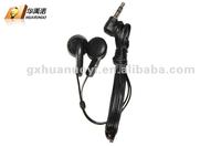 Harga Murah Headset Sekali Pakai 3.5Mm untuk Pesawat, Earphone Berkabel di Dalam Telinga, Earphone Stereo Musik untuk Penerbangan, Grosir