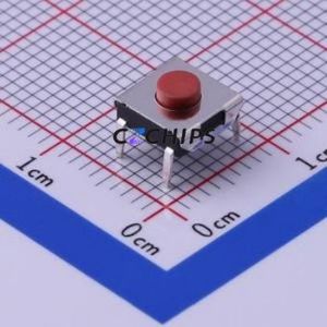 TS-1057-03126 Tactile Switch Through hole-4P,6.4x6mm Switch Single Pole Single Throw Round Button Through Hole 6.4mm - Product Image 1