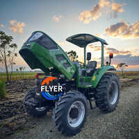 Tracteur agricole 4x4 de 120 CV avec chargeur frontal, transmission par engrenages, haute productivité, à vendre