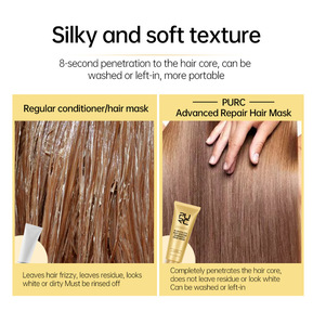 Mascarilla de queratina sin vapor sin lavado para cabello seco y dañado, reparación suave, tratamiento de cuidado nutritivo, crema acondicionadora, <span class=keywords><strong>tinte</strong></span> permanente - Product Image 5