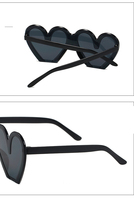 Nouvelles lunettes de soleil coeur coeur avec grand cadre