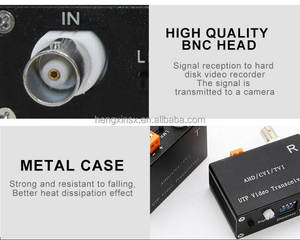 Balun vidéo actif HD 1 canal BNC 800M 5MP TVI CVI AHD pour système de sécurité CCTV en aluminium simple - Product Image 4