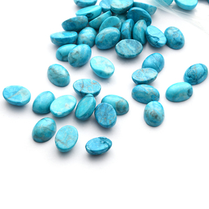 Wholesale 10x14mm Oval Natural <strong>Stone</strong> Cabochon Turquoise <strong>Blue</strong> Loose Gemstones Customized Natural Dyeing <strong>Blue</strong> Target Audience - Product Image 6
