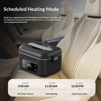 Boîte à lunch en acier inoxydable, chauffe-aliments électrique 100W, alimentation USB, pas besoin d'eau, isolation thermique, portable, utilisation au bureau