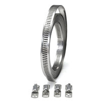 Bricolage US American Type Fait À La Main Worm Drive Pipe Clamp SS 12.7mm Tuyau Clamp Clips 304 En Acier Inoxydable Polissage Non Standard SS304