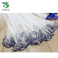 AGROK Prix de gros Filet de pêche pour appât facile à lancer à la main Filet de pêche multifilament solide en nylon
