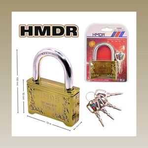 Serrure de porte extérieure en alliage de zinc massif antirouille Cadenas antivol Type Mindy avec clé pour armoires de dortoir et d'entrepôt - Product Image 1