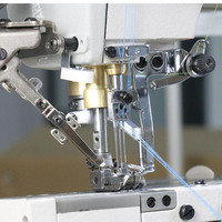 Machine à coudre à point interlock à lit plat de petite taille à grande vitesse à entraînement direct HK600-01/D