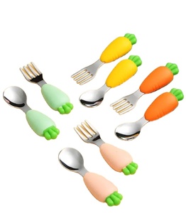 Vajilla para Niños Pequeños, Fácil de Usar, Juego de <span class=keywords><strong>Cubiertos</strong></span> para Niños Pequeños, Libre de BPA, Apto para Lavavajillas - Product Image 1